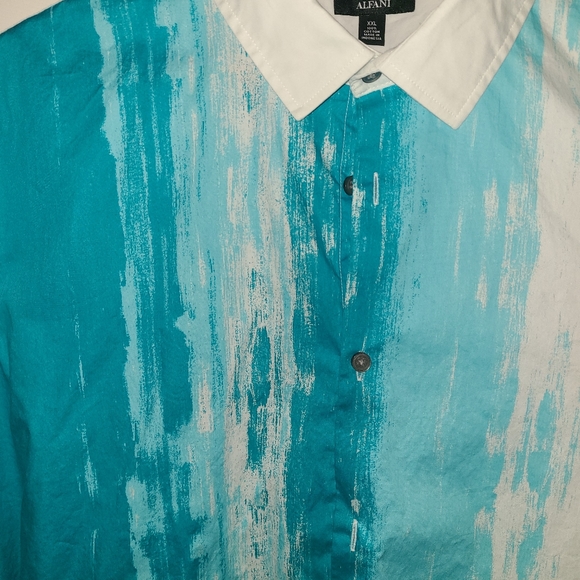 ALFANI DRESS SHIRT XXL COTTON BUTTONDOWN  CASUAL - Picture 2 of 3